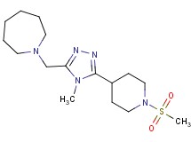 1-({4-methyl-5-[1-(methylsulfonyl)piperidin-4-yl]-4H-1,2,4-triazol-3-yl}methyl)azepane