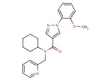 N-cyclohexyl-1-(2-methoxyphenyl)-N-(2-pyridinylmethyl)-1H-pyrazole-4-carboxamide
