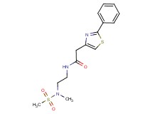 N-{2-[methyl(methylsulfonyl)amino]ethyl}-2-(2-phenyl-1,3-thiazol-4-yl)acetamide
