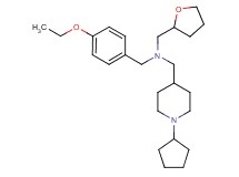 1-(1-cyclopentyl-4-piperidinyl)-N-(4-ethoxybenzyl)-N-(tetrahydro-2-furanylmethyl)methanamine
