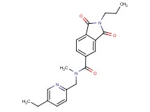 N-[(5-ethylpyridin-2-yl)methyl]-N-methyl-1,3-dioxo-2-propylisoindoline-5-carboxamide
