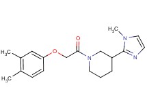 1-[(3,4-dimethylphenoxy)acetyl]-3-(1-methyl-1H-imidazol-2-yl)piperidine