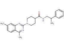 1-(4,7-dimethyl-2-quinazolinyl)-N-(2-phenylpropyl)-4-piperidinecarboxamide
