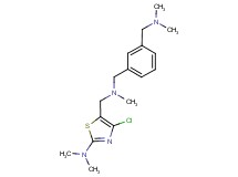 4-chloro-5-{[{3-[(dimethylamino)methyl]benzyl}(methyl)amino]methyl}-N,N-dimethyl-1,3-thiazol-2-amine