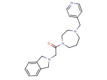 2-{2-oxo-2-[4-(4-pyridinylmethyl)-1,4-diazepan-1-yl]ethyl}isoindoline