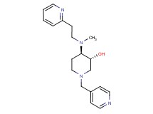 (3R*,4R*)-4-{methyl[2-(2-pyridinyl)ethyl]amino}-1-(4-pyridinylmethyl)-3-piperidinol