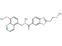 2-(2-methoxyethyl)-N-[(8-methoxy-5-quinolinyl)methyl]-N-methyl-1,3-benzoxazole-6-carboxamide