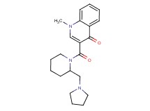 1-methyl-3-{[2-(1-pyrrolidinylmethyl)-1-piperidinyl]carbonyl}-4(1H)-quinolinone trifluoroacetate