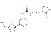N-[3-(5-ethyl-4H-1,2,4-triazol-3-yl)phenyl]-N'-[2-(2-oxoimidazolidin-1-yl)ethyl]urea