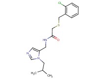 2-[(2-chlorobenzyl)thio]-N-[(1-isobutyl-1H-imidazol-5-yl)methyl]acetamide