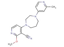 2-methoxy-4-[4-(2-methyl-4-pyridinyl)-1,4-diazepan-1-yl]nicotinonitrile