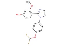 4-{1-[4-(difluoromethoxy)phenyl]-1H-imidazol-2-yl}-3-methoxyphenol
