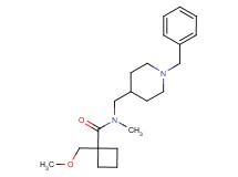 N-[(1-benzyl-4-piperidinyl)methyl]-1-(methoxymethyl)-N-methylcyclobutanecarboxamide