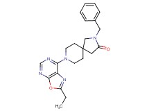 2-benzyl-8-(2-ethyl[1,3]oxazolo[5,4-d]pyrimidin-7-yl)-2,8-diazaspiro[4.5]decan-3-one