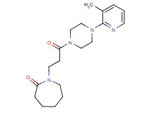 1-{3-[4-(3-methyl-2-pyridinyl)-1-piperazinyl]-3-oxopropyl}-2-azepanone