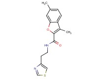 3,6-dimethyl-N-[2-(1,3-thiazol-4-yl)ethyl]-1-benzofuran-2-carboxamide