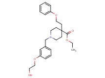 ethyl 1-[3-(2-hydroxyethoxy)benzyl]-4-(2-phenoxyethyl)-4-piperidinecarboxylate