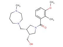 {(3R*,4R*)-1-(3-methoxy-2-methylbenzoyl)-4-[(4-methyl-1,4-diazepan-1-yl)methyl]pyrrolidin-3-yl}methanol