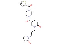 1-[3-(2-oxo-1-pyrrolidinyl)propyl]-5-{[4-(2-thienylcarbonyl)-1-piperazinyl]carbonyl}-2-piperidinone