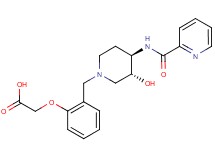 [2-({(3R*,4R*)-3-hydroxy-4-[(pyridin-2-ylcarbonyl)amino]piperidin-1-yl}methyl)phenoxy]acetic acid
