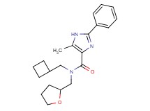 N-(cyclobutylmethyl)-5-methyl-2-phenyl-N-(tetrahydrofuran-2-ylmethyl)-1H-imidazole-4-carboxamide