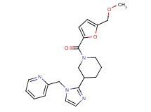 2-[(2-{1-[5-(methoxymethyl)-2-furoyl]piperidin-3-yl}-1H-imidazol-1-yl)methyl]pyridine
