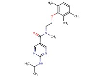 2-(isopropylamino)-N-methyl-N-[2-(2,3,6-trimethylphenoxy)ethyl]pyrimidine-5-carboxamide
