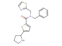 N-benzyl-5-(2-pyrrolidinyl)-N-(1,3-thiazol-2-ylmethyl)-2-thiophenecarboxamide hydrochloride