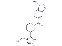 6-{[3-(4-ethyl-1H-pyrazol-5-yl)piperidin-1-yl]carbonyl}-3-methyl-3H-[1,2,3]triazolo[4,5-b]pyridine