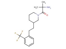 [1,1-dimethyl-2-oxo-2-(3-{2-[2-(trifluoromethyl)phenyl]ethyl}-1-piperidinyl)ethyl]amine hydrochloride