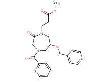 methyl 3-[2-oxo-4-(2-pyridinylcarbonyl)-6-(4-pyridinylmethoxy)-1,4-diazepan-1-yl]propanoate