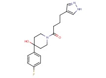 4-(4-fluorophenyl)-1-[4-(1H-pyrazol-4-yl)butanoyl]piperidin-4-ol