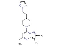 5-ethyl-2,3-dimethyl-7-{4-[2-(1H-pyrazol-1-yl)ethyl]piperidin-1-yl}pyrazolo[1,5-a]pyrimidine