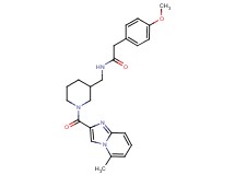 2-(4-methoxyphenyl)-N-({1-[(5-methylimidazo[1,2-a]pyridin-2-yl)carbonyl]-3-piperidinyl}methyl)acetamide