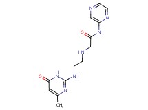 2-({2-[(4-methyl-6-oxo-1,6-dihydropyrimidin-2-yl)amino]ethyl}amino)-N-pyrazin-2-ylacetamide
