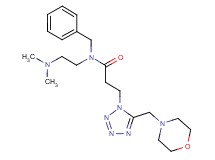 N-benzyl-N-[2-(dimethylamino)ethyl]-3-[5-(4-morpholinylmethyl)-1H-tetrazol-1-yl]propanamide