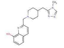 2-({4-[(4-methyl-4H-1,2,4-triazol-3-yl)methyl]piperidin-1-yl}methyl)quinolin-8-ol