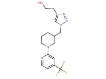 2-[1-({1-[4-(trifluoromethyl)-2-pyridinyl]-3-piperidinyl}methyl)-1H-1,2,3-triazol-4-yl]ethanol trifluoroacetate (salt)