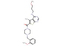 6-{[4-(2-methoxybenzyl)-1-piperazinyl]carbonyl}-N-(3-methoxypropyl)-5-methylthieno[2,3-d]pyrimidin-4-amine