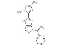 5-(1,3-dimethyl-1H-pyrazol-5-yl)-1-(1-phenylethyl)-1,4-dihydroimidazo[4,5-c]pyrazole
