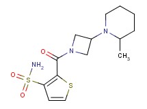 2-{[3-(2-methylpiperidin-1-yl)azetidin-1-yl]carbonyl}thiophene-3-sulfonamide