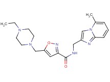 5-[(4-ethylpiperazin-1-yl)methyl]-N-[(5-methylimidazo[1,2-a]pyridin-2-yl)methyl]isoxazole-3-carboxamide