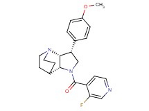 (3R*,3aR*,7aR*)-1-(3-fluoroisonicotinoyl)-3-(4-methoxyphenyl)octahydro-4,7-ethanopyrrolo[3,2-b]pyridine