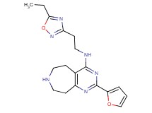 N-[2-(5-ethyl-1,2,4-oxadiazol-3-yl)ethyl]-2-(2-furyl)-6,7,8,9-tetrahydro-5H-pyrimido[4,5-d]azepin-4-amine