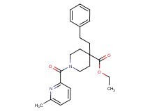 ethyl 1-[(6-methyl-2-pyridinyl)carbonyl]-4-(2-phenylethyl)-4-piperidinecarboxylate