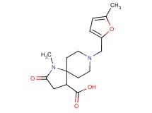 1-methyl-8-[(5-methyl-2-furyl)methyl]-2-oxo-1,8-diazaspiro[4.5]decane-4-carboxylic acid
