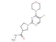 1-(5-fluoro-4-morpholin-4-ylpyrimidin-2-yl)-N-methylpyrrolidine-3-carboxamide
