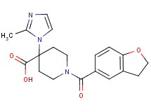 1-(2,3-dihydro-1-benzofuran-5-ylcarbonyl)-4-(2-methyl-1H-imidazol-1-yl)piperidine-4-carboxylic acid