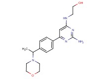 2-({2-amino-6-[4-(1-morpholin-4-ylethyl)phenyl]pyrimidin-4-yl}amino)ethanol