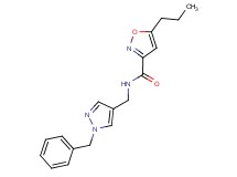 N-[(1-benzyl-1H-pyrazol-4-yl)methyl]-5-propyl-3-isoxazolecarboxamide